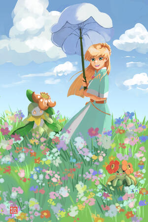 Fields of Mistria Celine x Pokemon